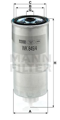 MANN-FILTER kuro filtras WK 845/4