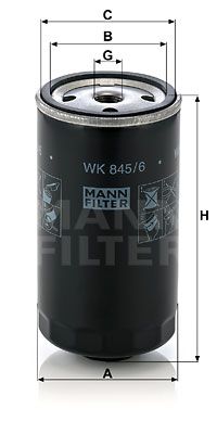 MANN-FILTER kuro filtras WK 845/6