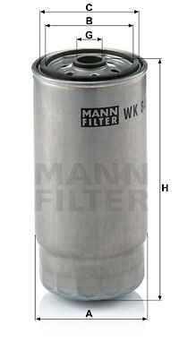 MANN-FILTER kuro filtras WK 845/7