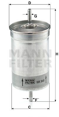 MANN-FILTER kuro filtras WK 849