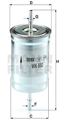 MANN-FILTER kuro filtras WK 850
