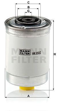 MANN-FILTER kuro filtras WK 850/2