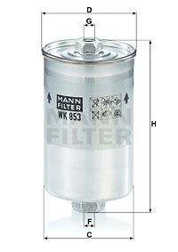 MANN-FILTER kuro filtras WK 853