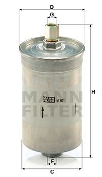 MANN-FILTER kuro filtras WK 853/1