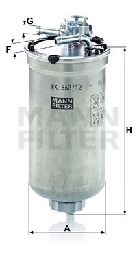 MANN-FILTER kuro filtras WK 853/12