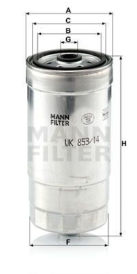 MANN-FILTER kuro filtras WK 853/14