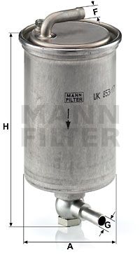 MANN-FILTER kuro filtras WK 853/17