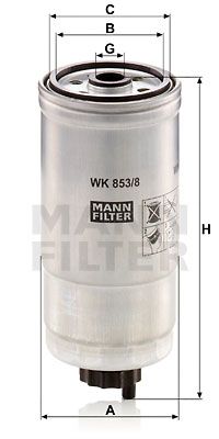 MANN-FILTER kuro filtras WK 853/8