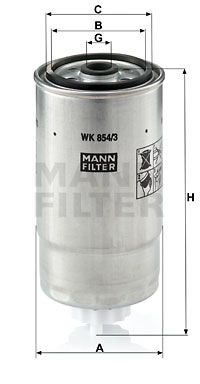 MANN-FILTER kuro filtras WK 854/3