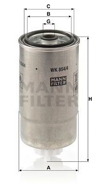 MANN-FILTER kuro filtras WK 854/4