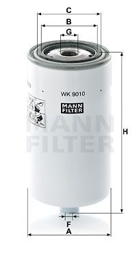 MANN-FILTER kuro filtras WK 9010