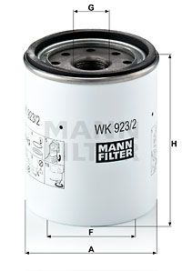 MANN-FILTER kuro filtras WK 923/2 x