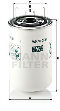 MANN-FILTER kuro filtras WK 940/20