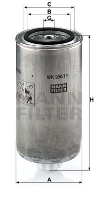 MANN-FILTER kuro filtras WK 950/19