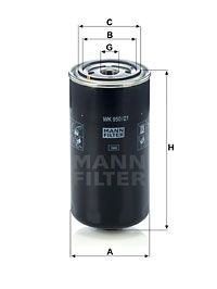 MANN-FILTER kuro filtras WK 950/21
