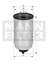 MANN-FILTER kuro filtras WK 965/4 x