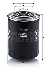 MANN-FILTER alyvos filtras WP 1144
