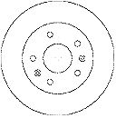 MAPCO stabdžių diskas 15598