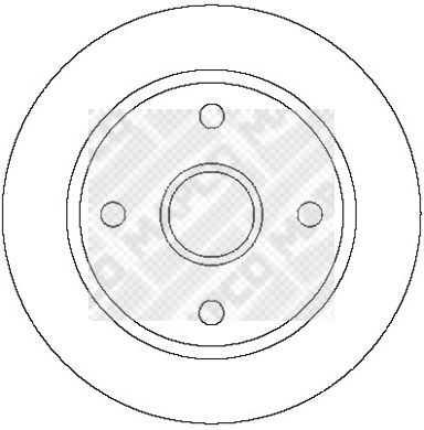 MAPCO Тормозной диск 25032