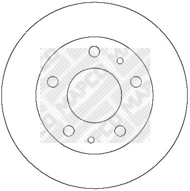 MAPCO Тормозной диск 25037
