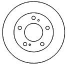 MAPCO stabdžių diskas 45504