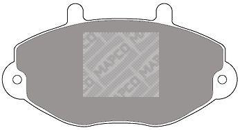 MAPCO Комплект тормозных колодок, дисковый тормоз 6381