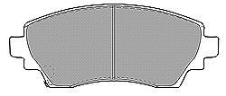 MAPCO stabdžių trinkelių rinkinys, diskinis stabdys 6549
