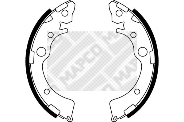 MAPCO Комплект тормозных колодок 8523