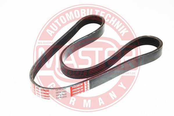 MASTER-SPORT V formos rumbuoti diržai 6PK986-PCS-MS