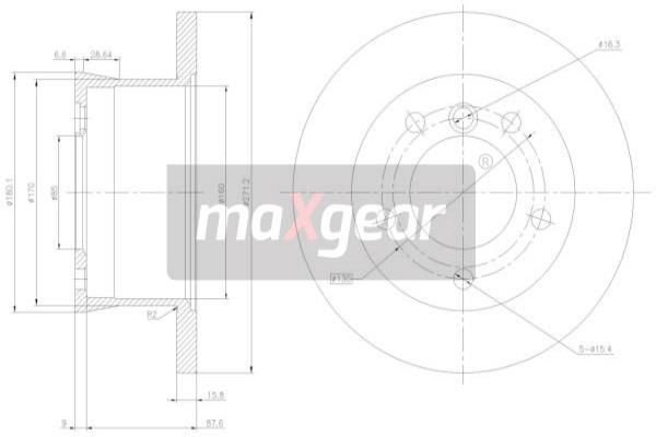 MAXGEAR Тормозной диск 19-0794