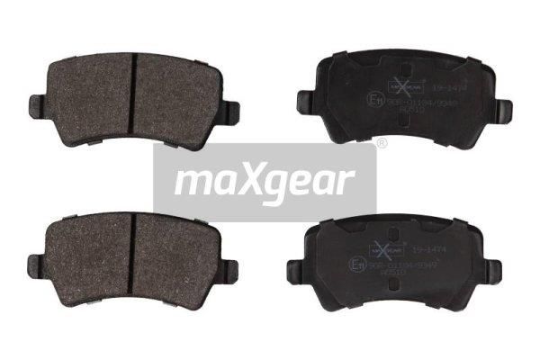 MAXGEAR Комплект тормозных колодок, дисковый тормоз 19-1474