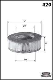 MECAFILTER oro filtras EL3352