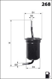 MECAFILTER Топливный фильтр ELE6032