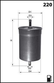 MECAFILTER Топливный фильтр ELE6065