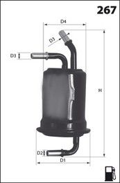 MECAFILTER kuro filtras ELE6069