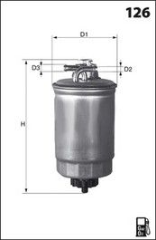 MECAFILTER Топливный фильтр ELG5210