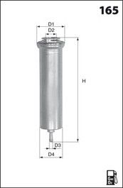 MECAFILTER Топливный фильтр ELG5301