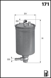 MECAFILTER Топливный фильтр ELG5338