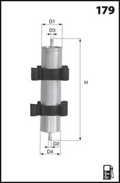 MECAFILTER Топливный фильтр ELG5361