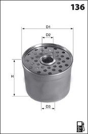 MECAFILTER Топливный фильтр ELG5504