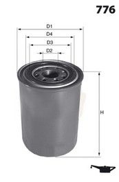 MECAFILTER alyvos filtras ELH4183