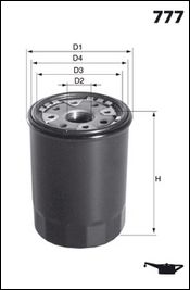 MECAFILTER alyvos filtras ELH4184