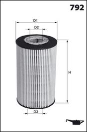 MECAFILTER alyvos filtras ELH4206