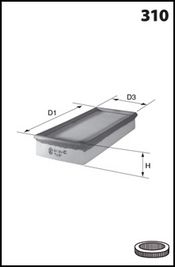 MECAFILTER oro filtras ELP3178