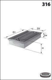 MECAFILTER oro filtras ELP3337