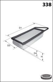 MECAFILTER oro filtras ELP9027