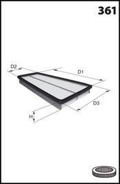 MECAFILTER oro filtras ELP9039