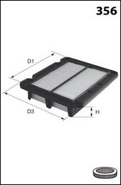 MECAFILTER Воздушный фильтр ELP9200