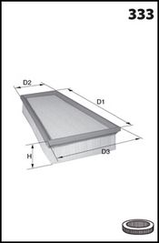 MECAFILTER oro filtras ELP9254