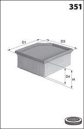 MECAFILTER oro filtras ELP9348